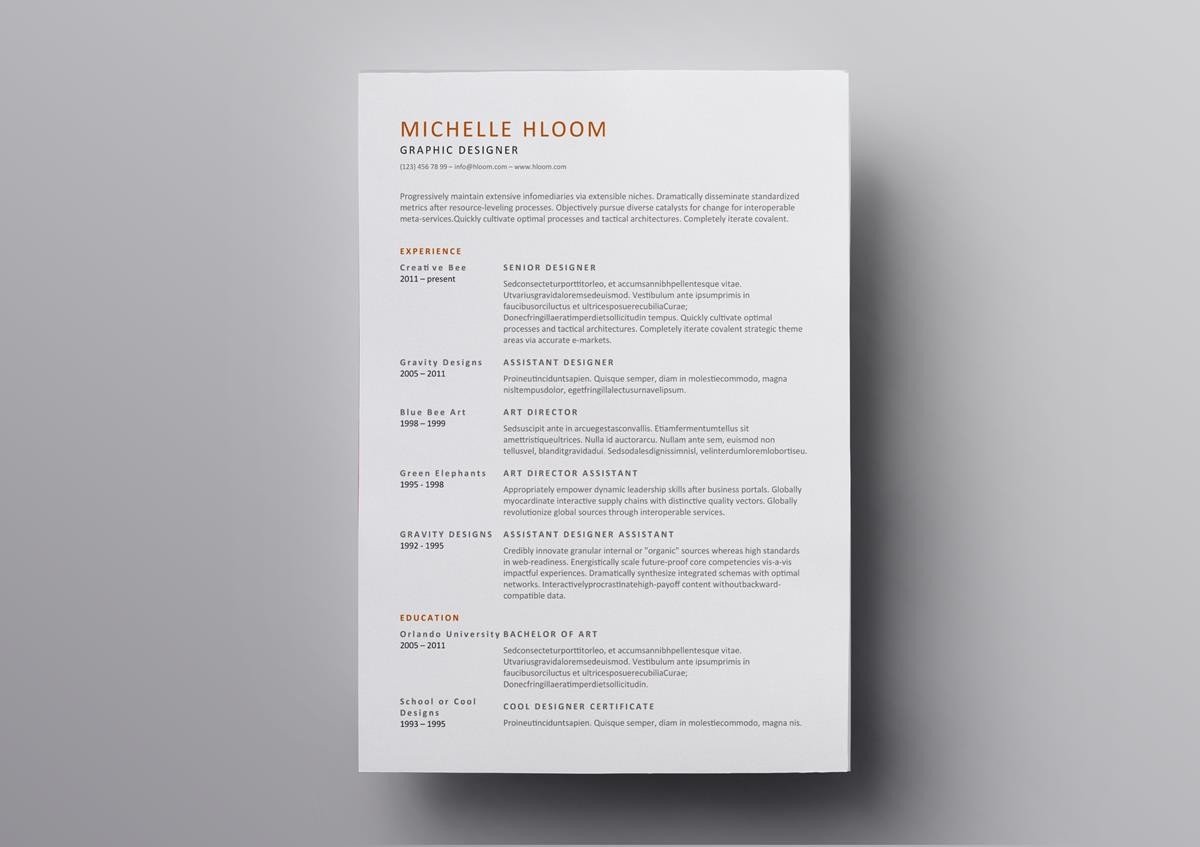 open office resume template download